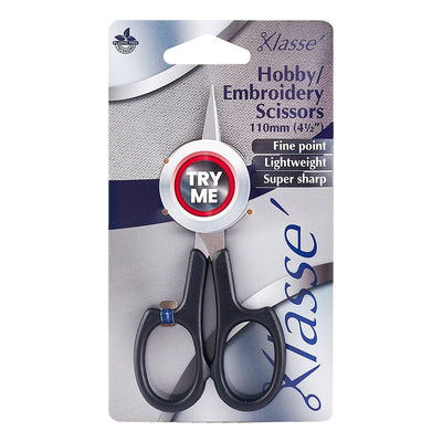 Klasse hobby/embroidery scissors – 110mm – black