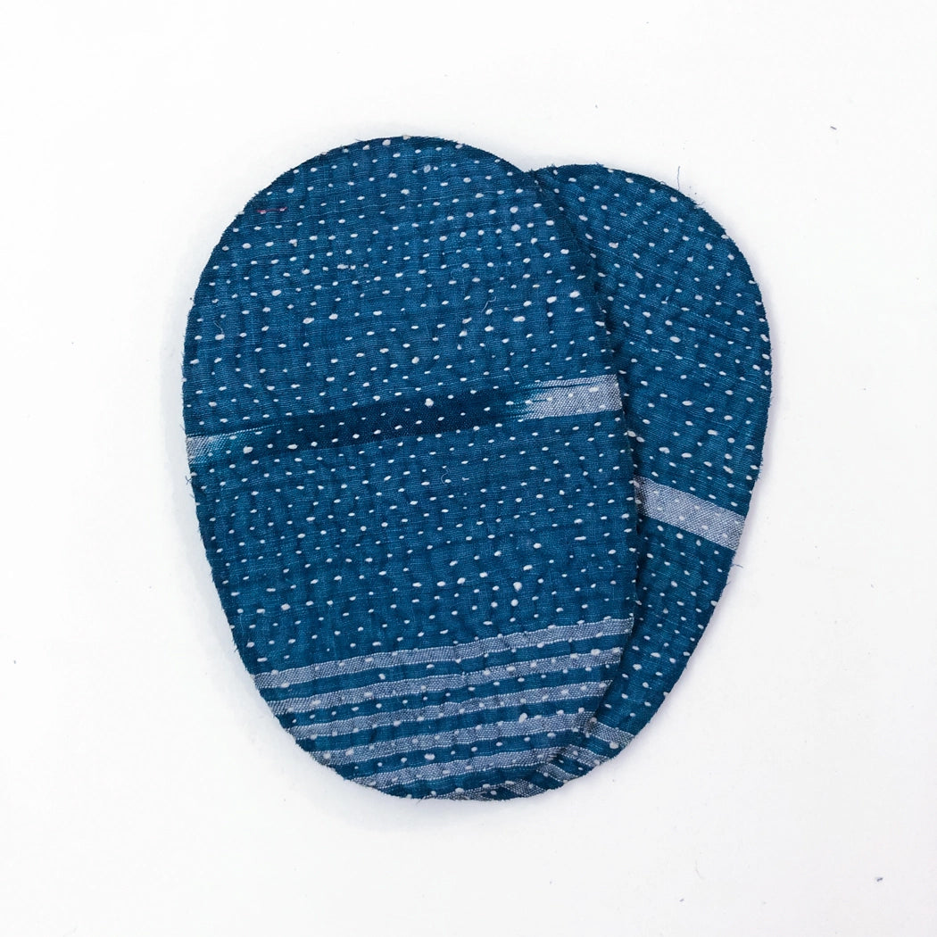 Iron-on kantha elbow patches – Otto Finn Lab