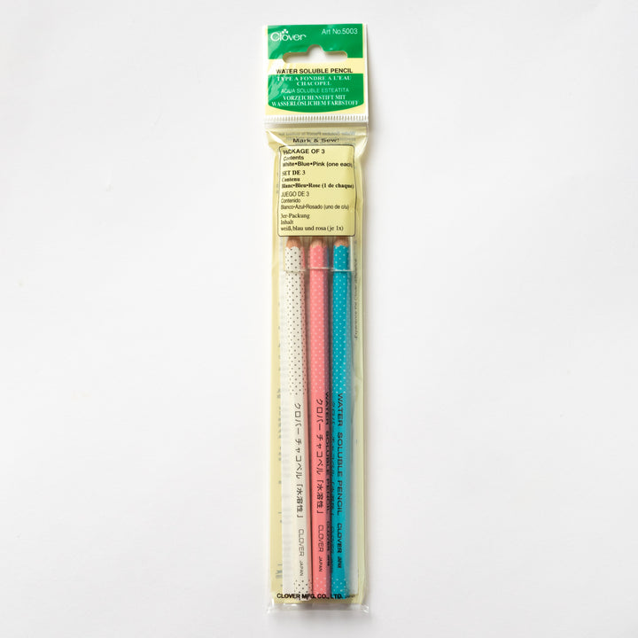 Clover water-soluble pencils for fabric