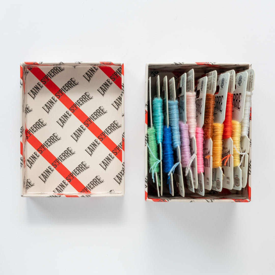 Laine Saint-Pierre workshop storage box for mending yarn & thread