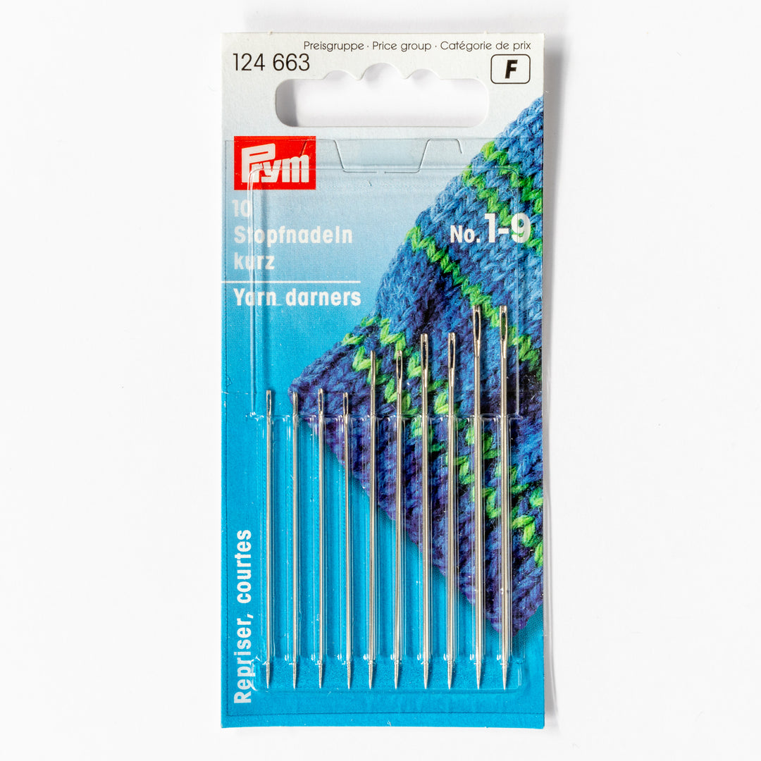 Prym yarn darners – size 1-9 darning needles
