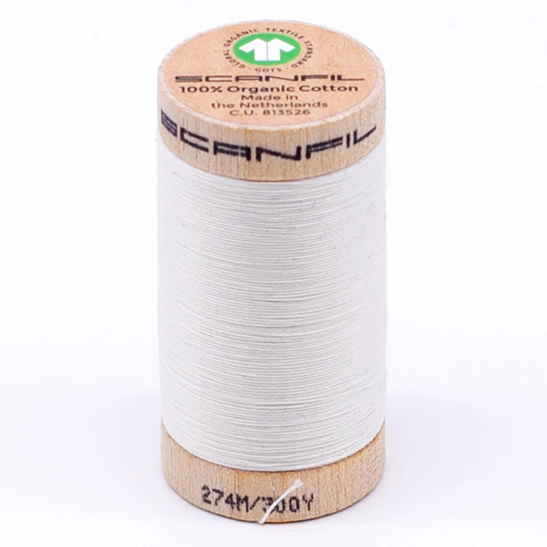 Scanfil organic cotton sewing thread – 30/2 wt, 275m spool