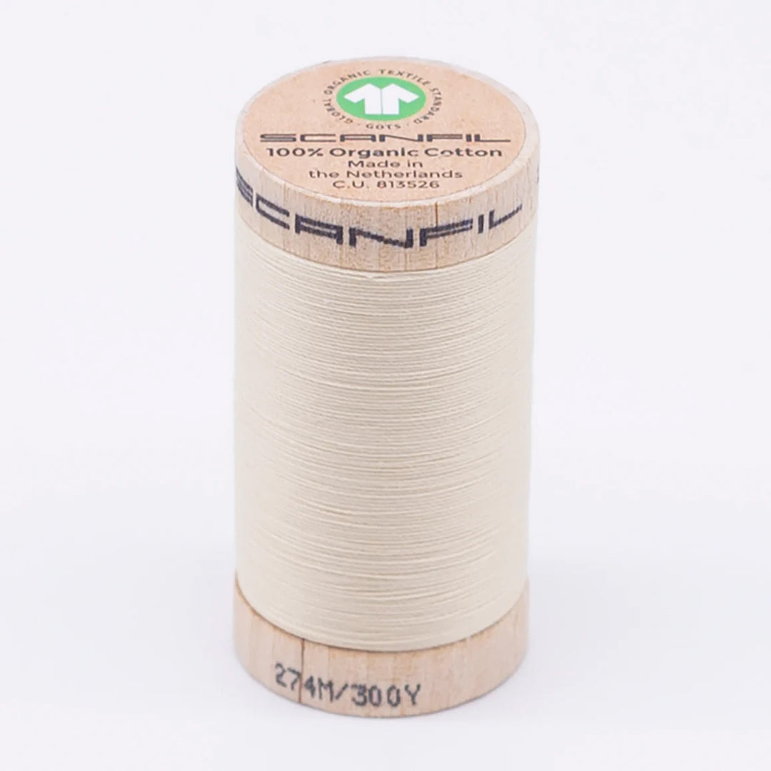 Scanfil organic cotton sewing thread – 30/2 wt, 275m spool
