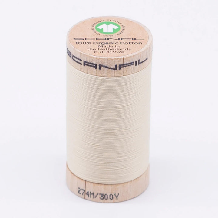 Scanfil organic cotton sewing thread – 30/2 wt, 275m spool