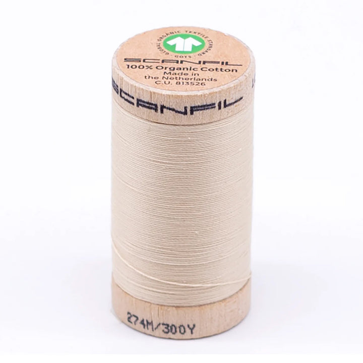 Scanfil organic cotton sewing thread – 30/2 wt, 275m spool