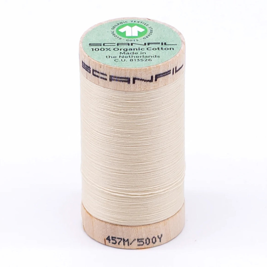 Scanfil organic cotton sewing thread – 50/2 wt, 457m spool