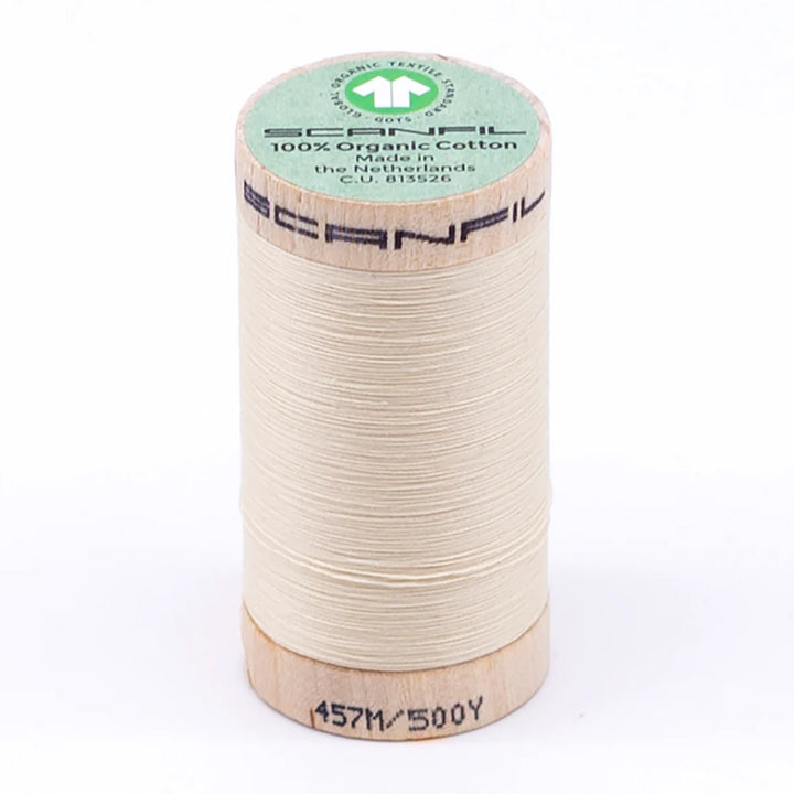 Scanfil organic cotton sewing thread – 50/2 wt, 457m spool