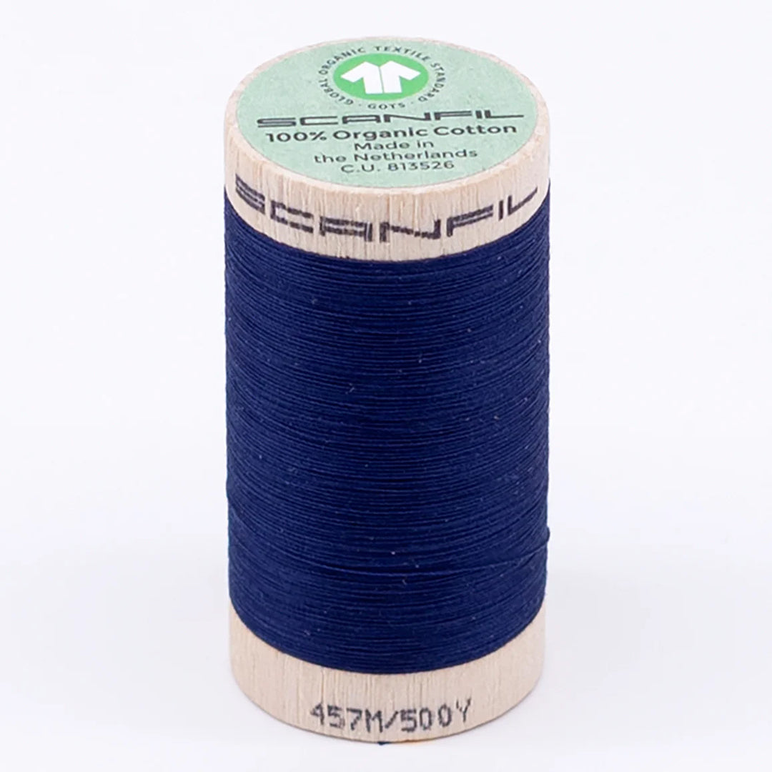 Scanfil organic cotton sewing thread – 50/2 wt, 457m spool