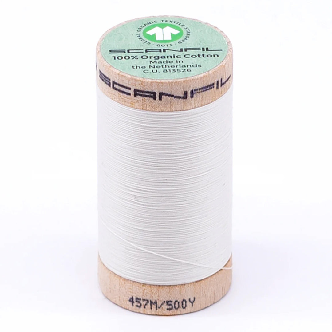 Scanfil organic cotton sewing thread – 50/2 wt, 457m spool