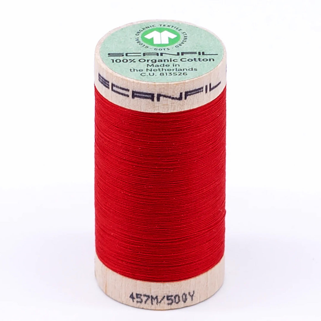 Scanfil organic cotton sewing thread – 50/2 wt, 457m spool