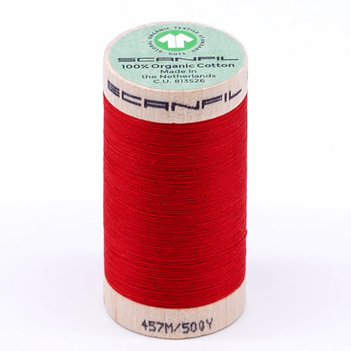 Scanfil organic cotton sewing thread – 50/2 wt, 457m spool