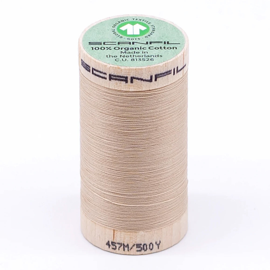 Scanfil organic cotton sewing thread – 50/2 wt, 457m spool