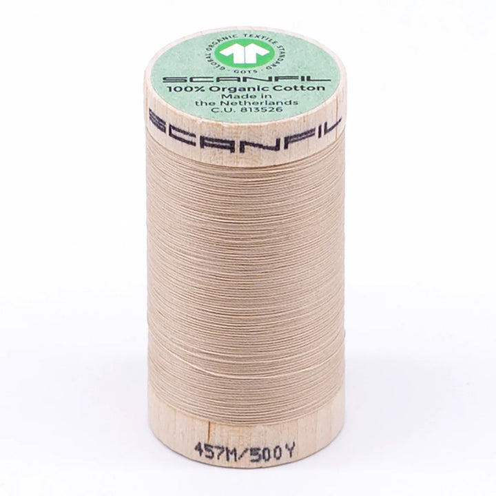 Scanfil organic cotton sewing thread – 50/2 wt, 457m spool