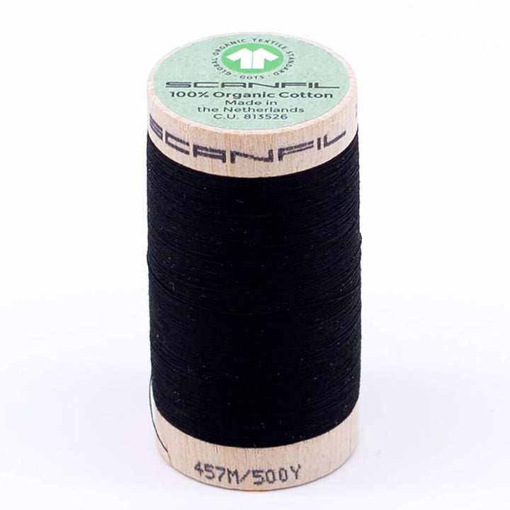 Scanfil organic cotton sewing thread – 50/2 wt, 457m spool