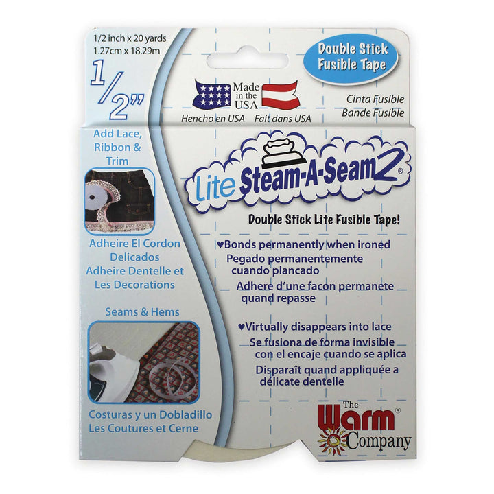 Lite Steam-A-Seam 2 – double-stick fusible web