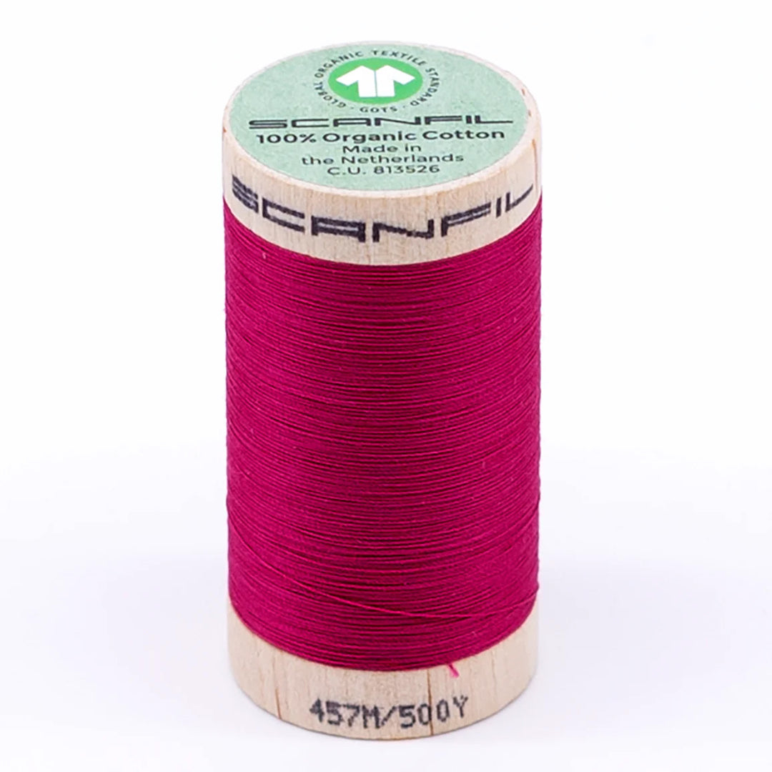 Scanfil organic cotton sewing thread – 50/2 wt, 457m spool