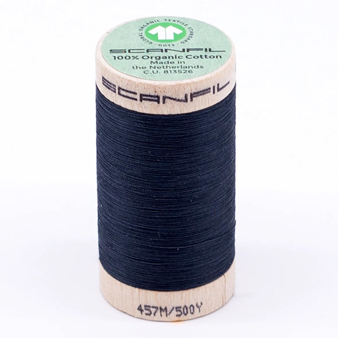 Scanfil organic cotton sewing thread – 50/2 wt, 457m spool
