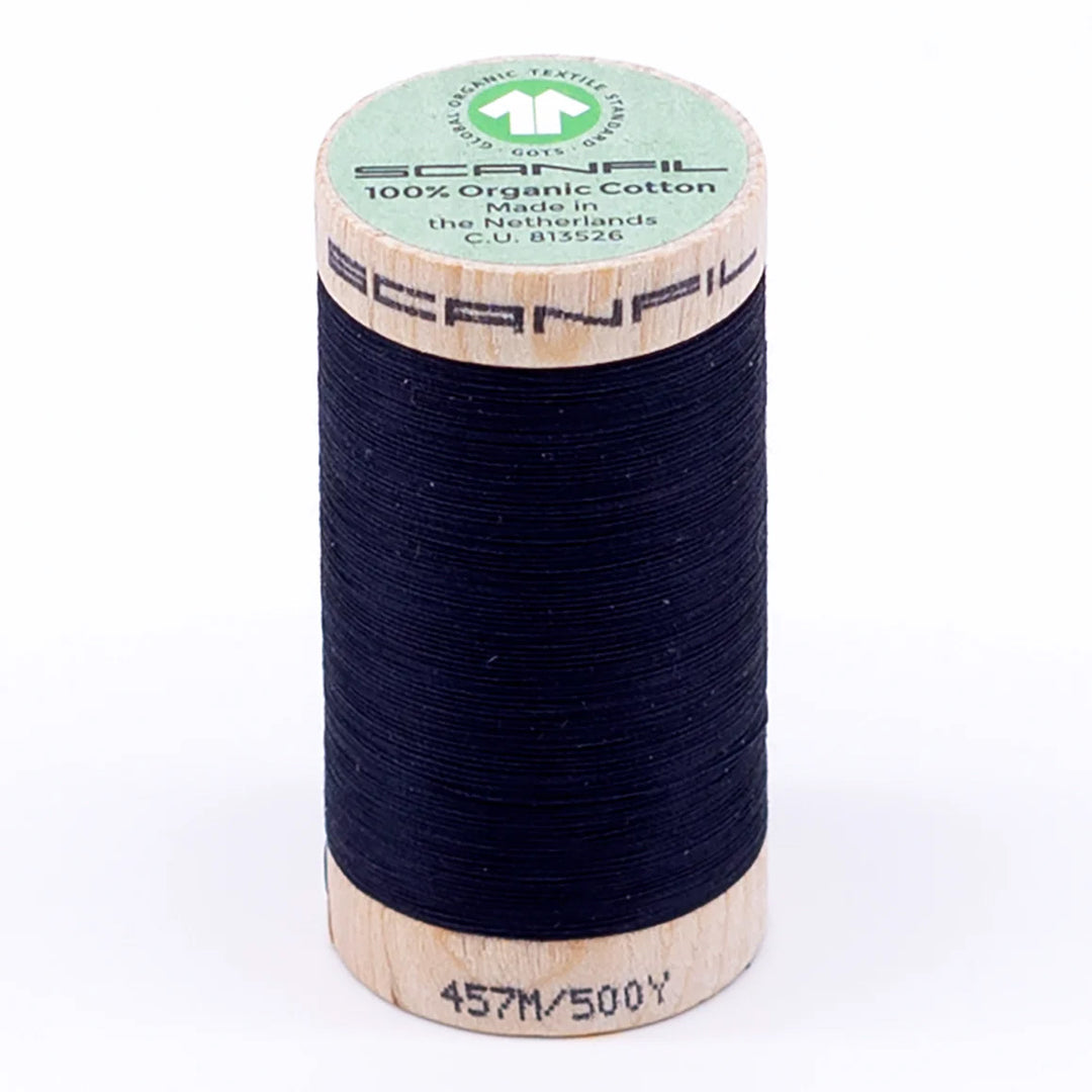 Scanfil organic cotton sewing thread – 50/2 wt, 457m spool