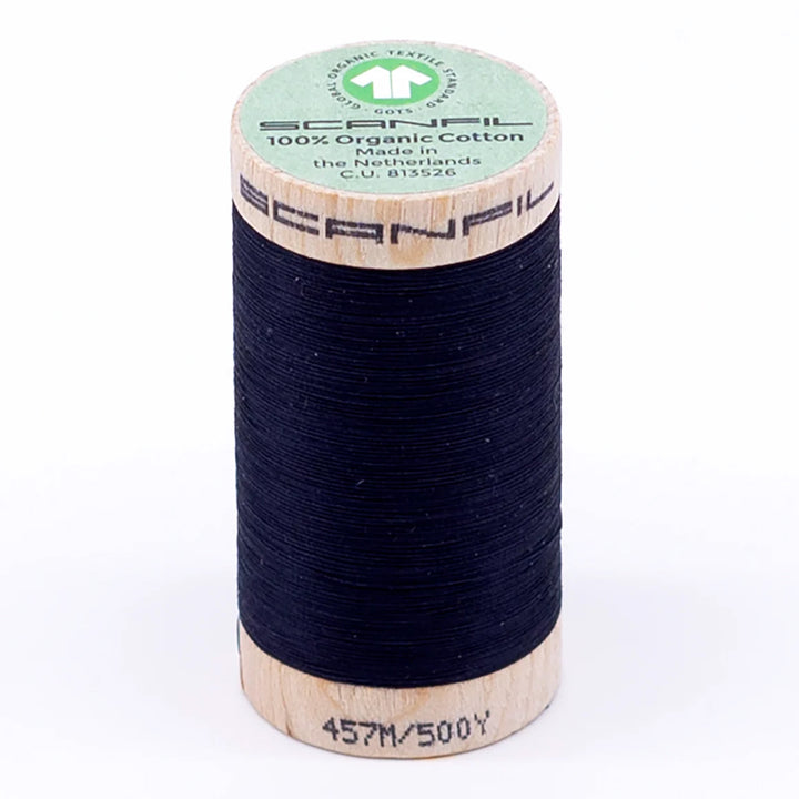 Scanfil organic cotton sewing thread – 50/2 wt, 457m spool