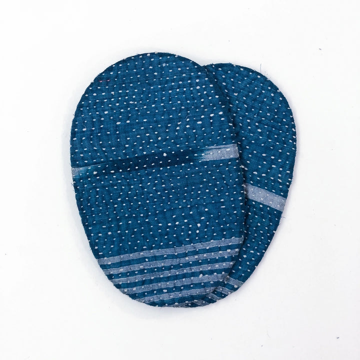 Iron-on kantha elbow patches – Otto Finn Lab