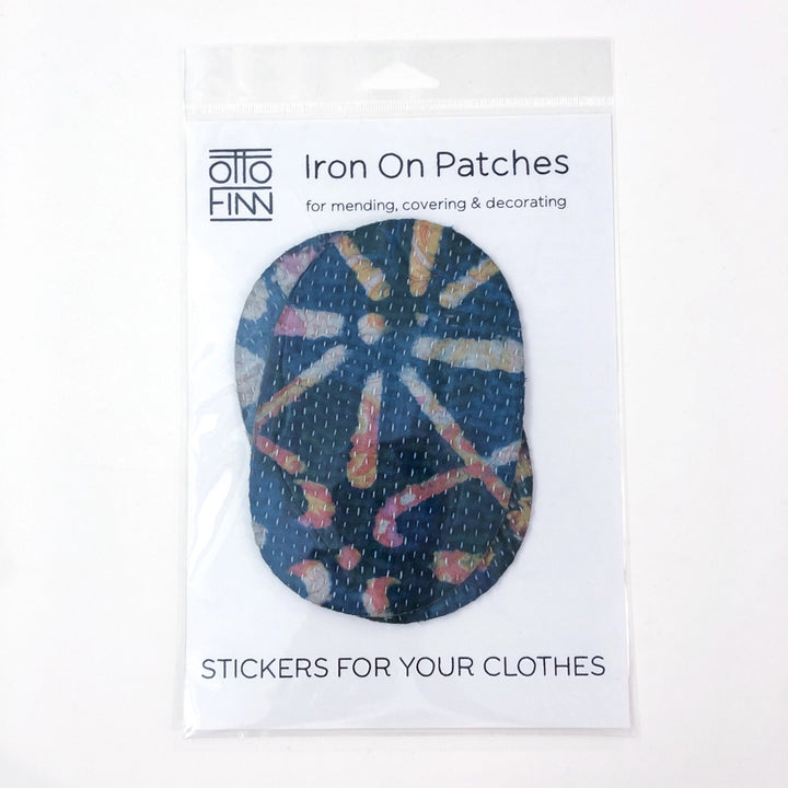 Iron-on kantha elbow patches – Otto Finn Lab