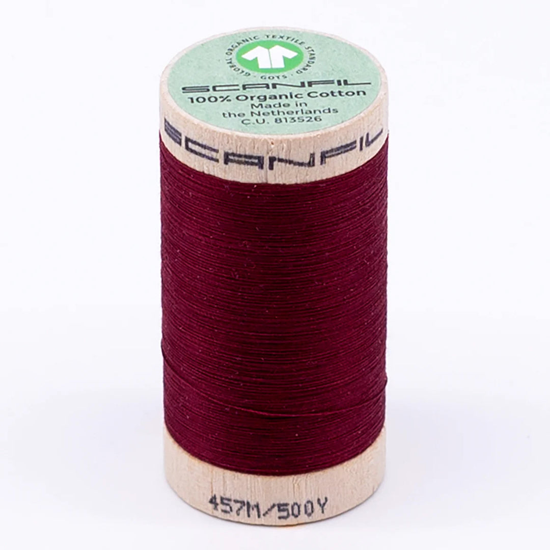 Scanfil organic cotton sewing thread – 50/2 wt, 457m spool