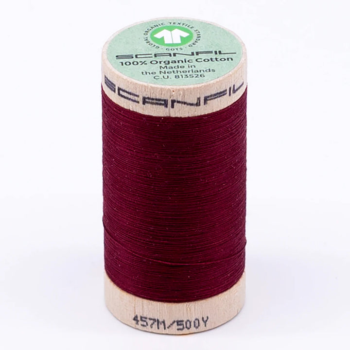 Scanfil organic cotton sewing thread – 50/2 wt, 457m spool
