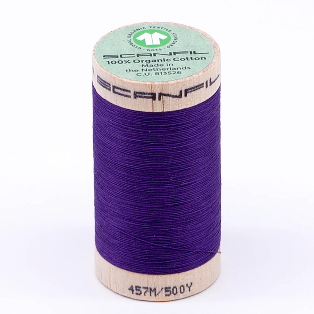 Scanfil organic cotton sewing thread – 50/2 wt, 457m spool