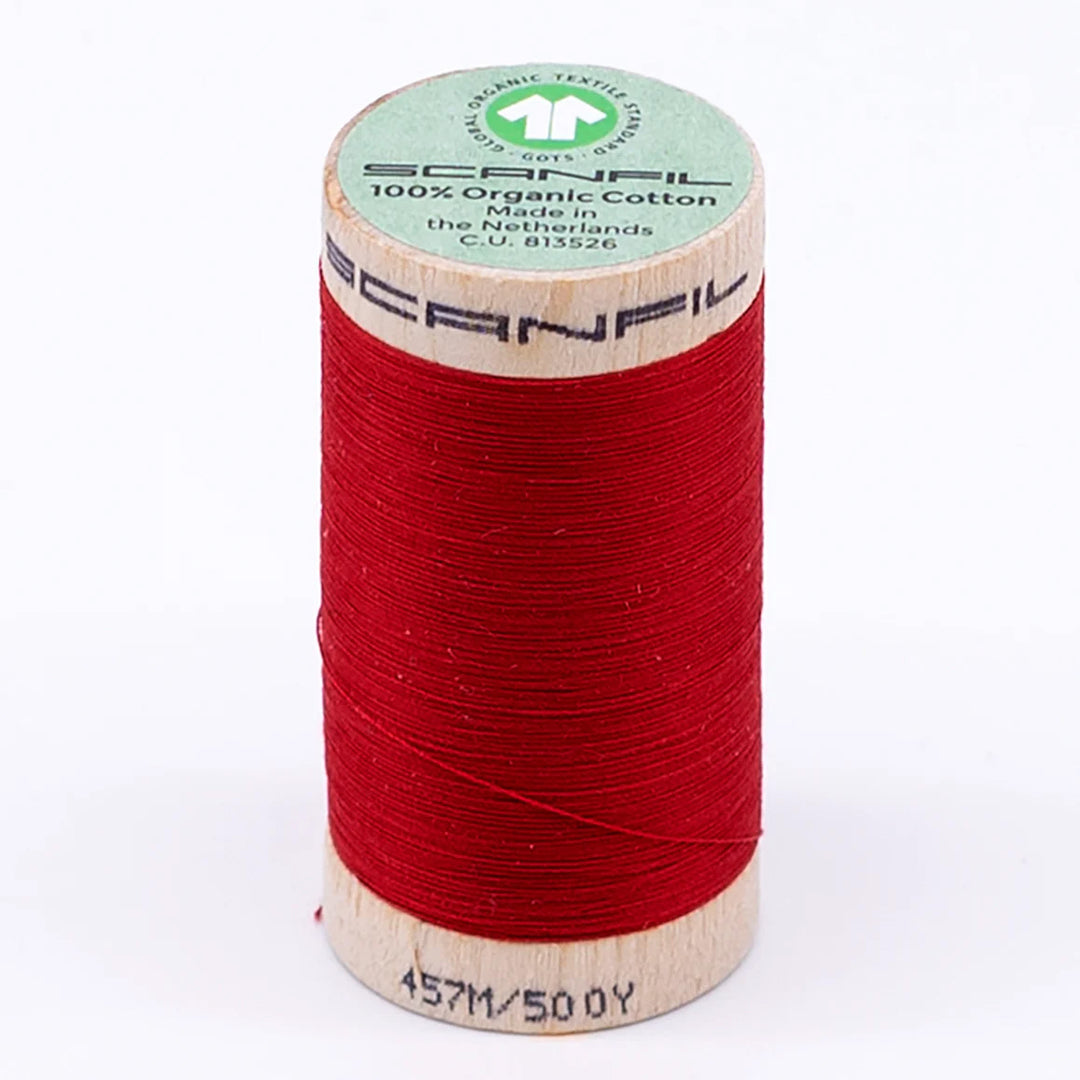 Scanfil organic cotton sewing thread – 50/2 wt, 457m spool