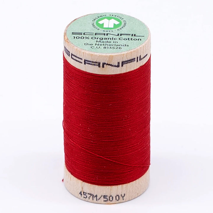 Scanfil organic cotton sewing thread – 50/2 wt, 457m spool