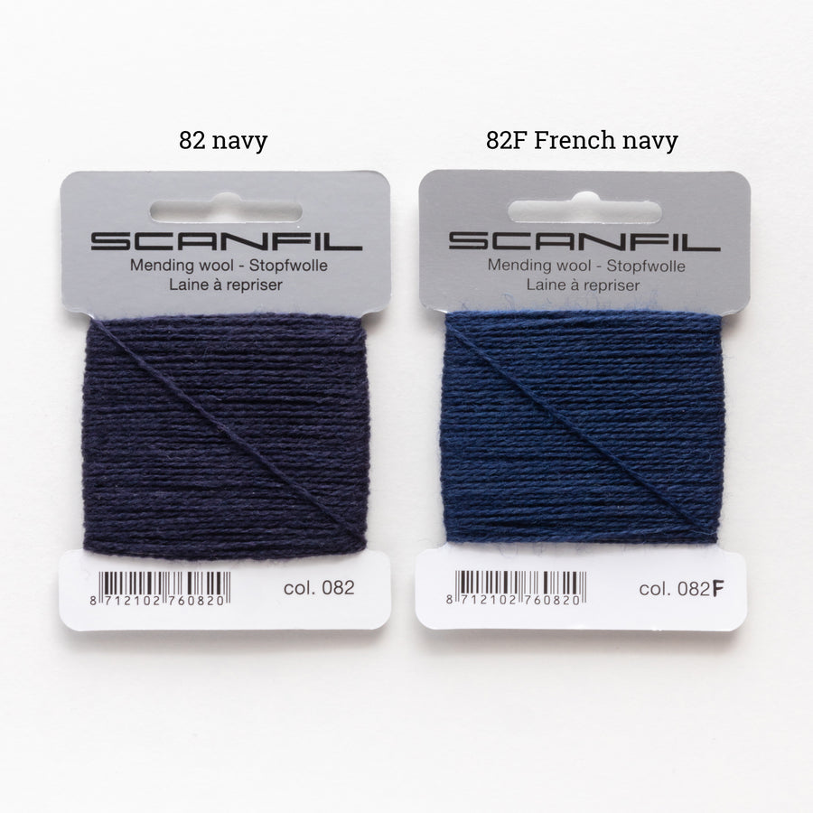 Scanfil mending wool for darning in 39 colours | modernmending.com ...