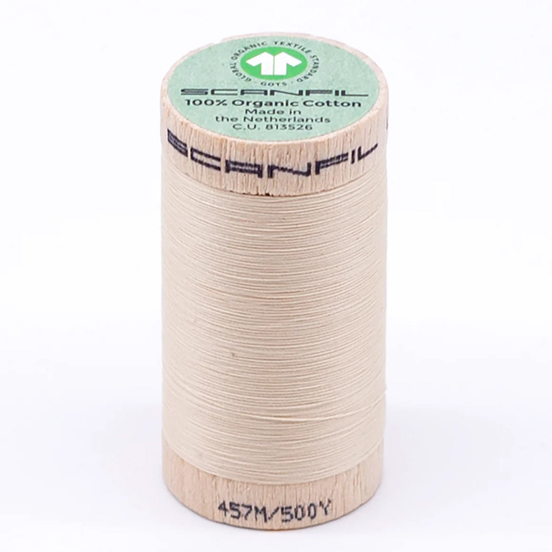Scanfil organic cotton sewing thread – 50/2 wt, 457m spool