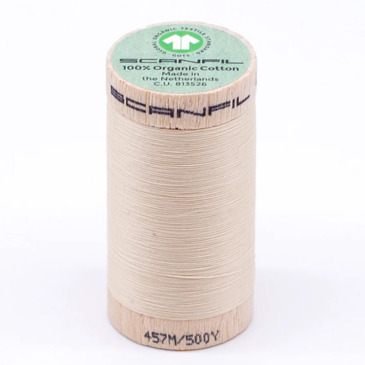 Scanfil organic cotton sewing thread – 50/2 wt, 457m spool