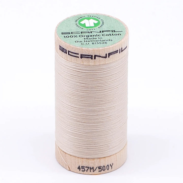 Scanfil organic cotton sewing thread – 50/2 wt, 457m spool