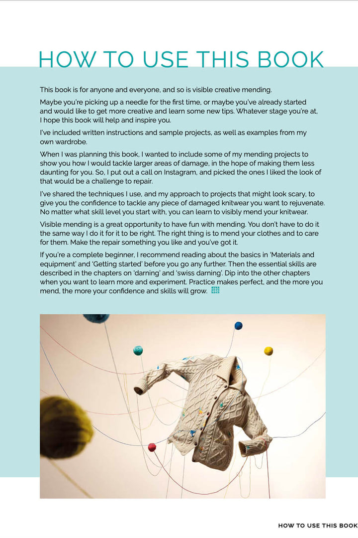 Visible Creative Mending for Knitwear – book by Flora Collingwood-Norris