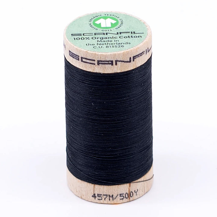 Scanfil organic cotton sewing thread – 50/2 wt, 457m spool