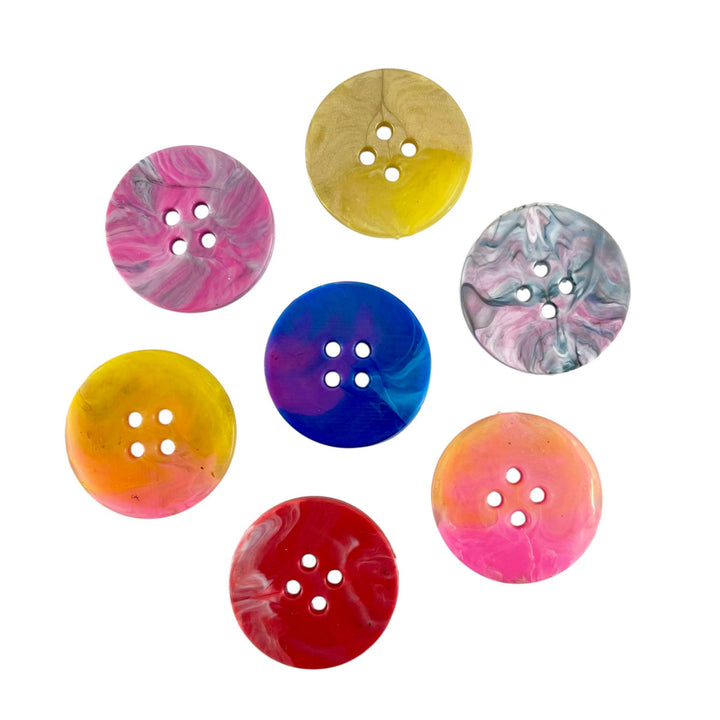 Cool Trash recycled plastic button – circle