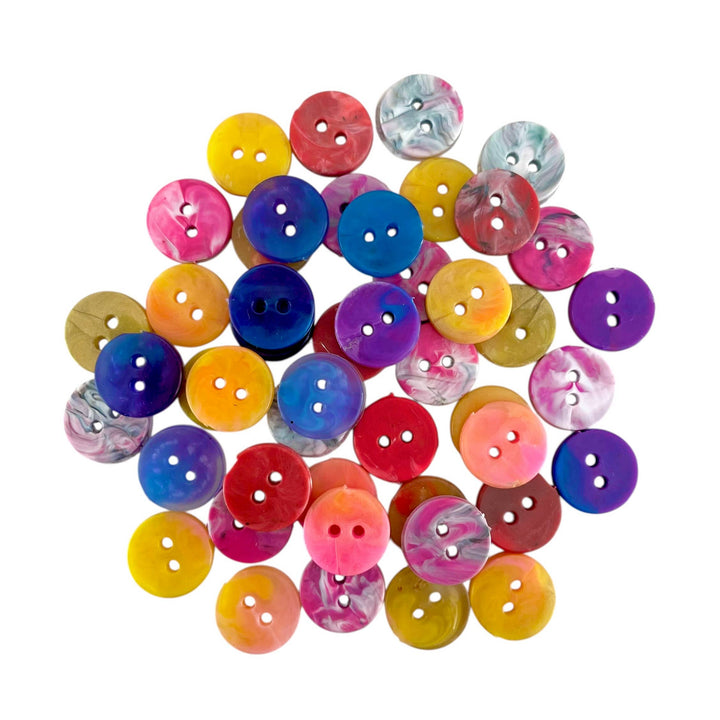 Cool Trash recycled plastic button – circle