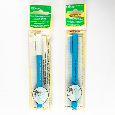 Clover water-erasable marker for fabric