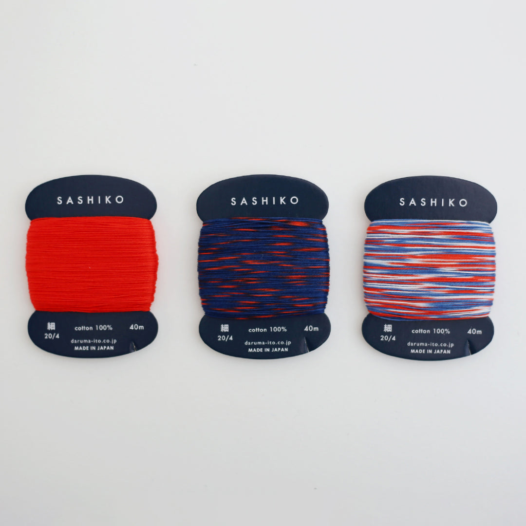 Daruma sashiko thread – fine (4-ply) – 40m card