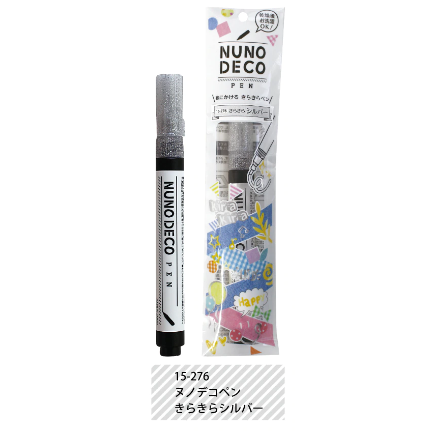 Nuno Deco pen – sparkly fabric marker for covering stains