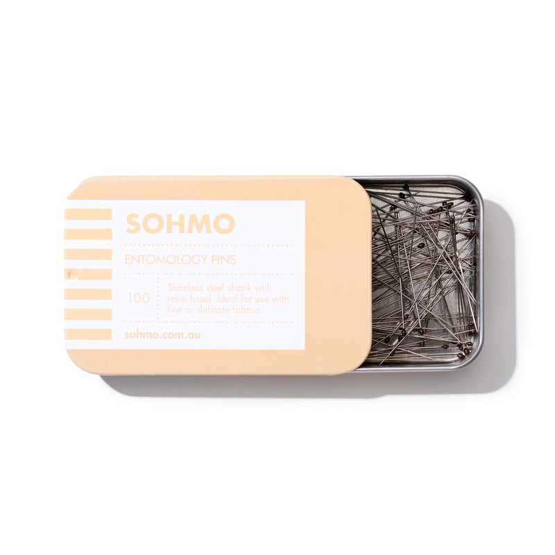 SOHMO entomology pins for fine fabrics