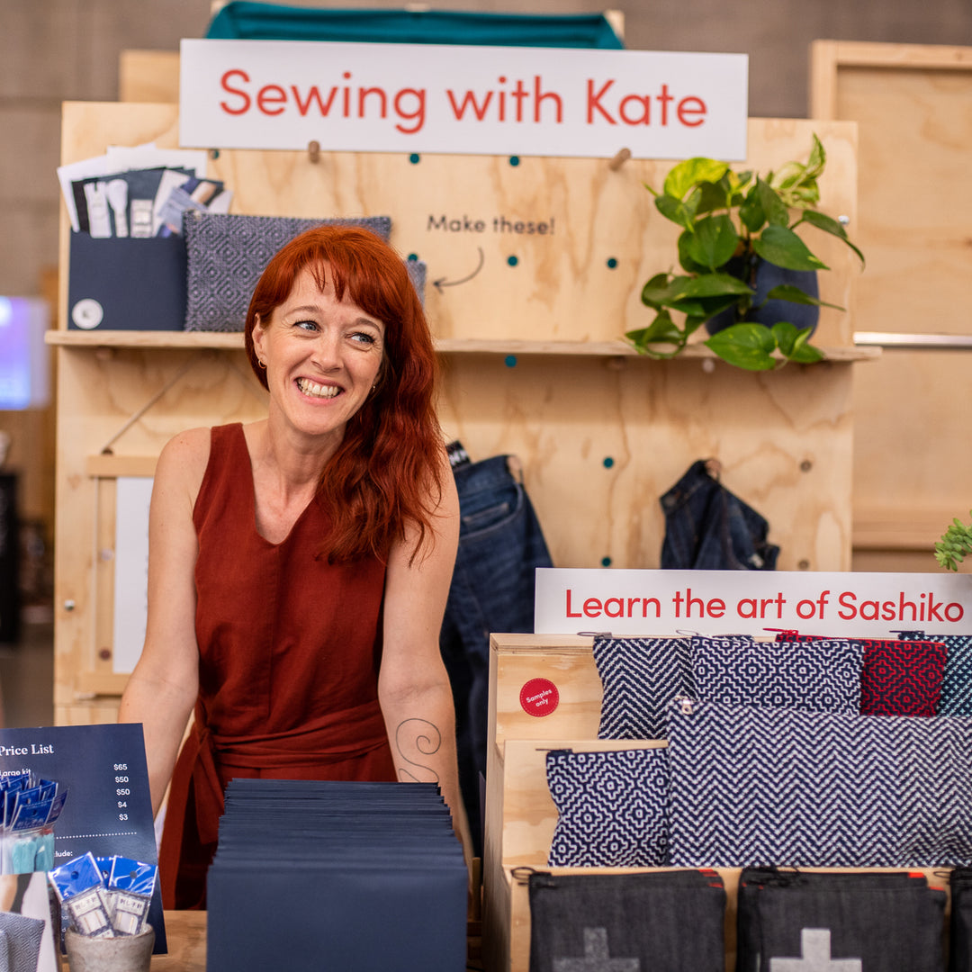 Sewing with Kate sashiko-inspired mending kit