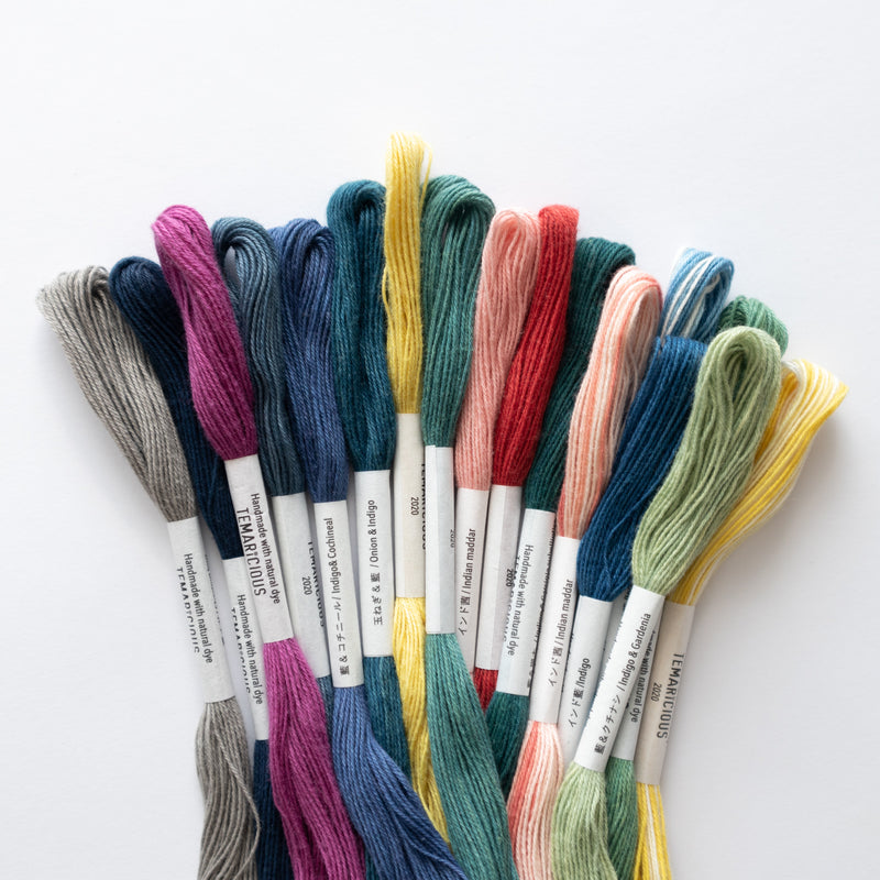 Temaricious naturally dyed cotton temari thread