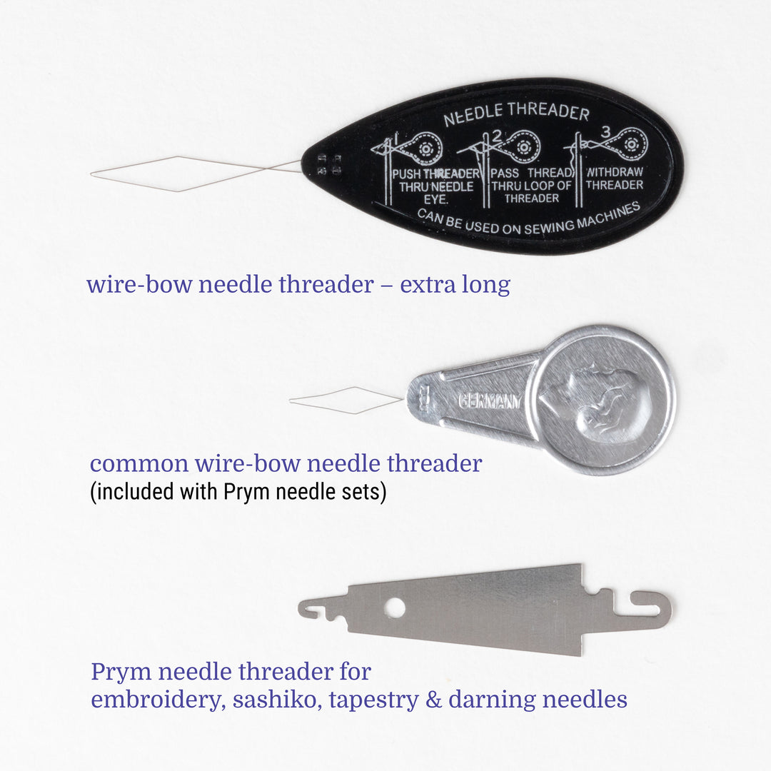 Prym needle threader for embroidery, sashiko, tapestry & darning needles