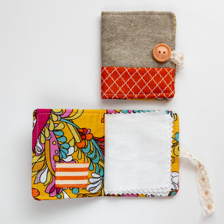 Limited-edition, upcycled needle books